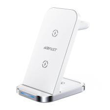 AceFast 3in1 Qi inductive charger with stand Acefast E15 15W (white) mobiltelefon kellék