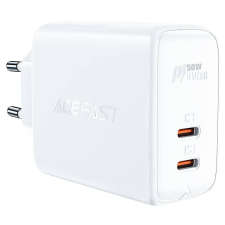 AceFast A29 hálózati töltő 2xUSB-C, PD50W fehér mobiltelefon kellék