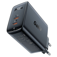 AceFast A29 hálózati töltő 2xUSB-C, PD50W fekete (A29 black) mobiltelefon kellék
