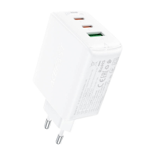 AceFast A41 2x USB-C / USB-A Hálózati töltő - Fehér (65W) mobiltelefon kellék