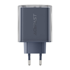 AceFast A45 2x USB-C / USB-A Hálózati töltő - Szürke (65W) mobiltelefon kellék