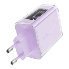 AceFast A45 hálózati töltő 2x USB-C 1xUSB-A 65W lila (A45 Purple alfalfa) (A45 Purple alfalfa) mobiltelefon kellék