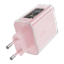 AceFast Wall charger Acefast A45, 2x USB-C, 1xUSB-A, 65W PD (pink) mobiltelefon kellék