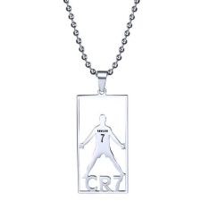Acél Cristiano Ronaldo CR7 nyaklánc nyaklánc