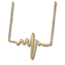  Acél EKG nyaklánc nyaklánc