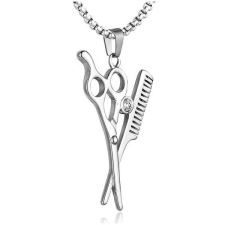  Acél fodrász nyaklánc nyaklánc