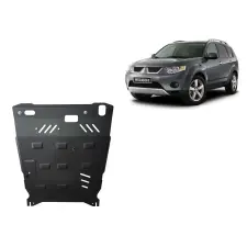  Acél kapcsolószekrény, hűtő védőlemez Mitsubishi Outlander - (2006-2012) karosszéria elem