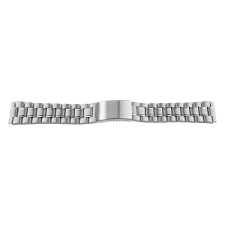  Acél karóra csat, békazáras, ezüst színű, 22mm óraszíj