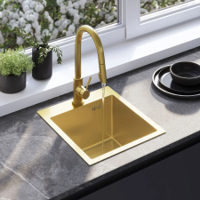  Acél mosogatótálca Leo 40 BRUSH GOLD mosogatótálca