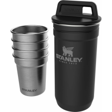 Acél poharak tokban ADVENTURE - fekete 4 x 60ml / Stanley konyhai eszköz