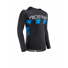 Acerbis cross mez - MX Checkmate - fekete/kék motocross mez
