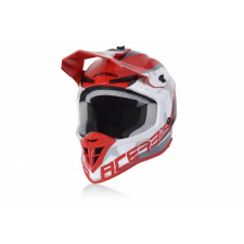Acerbis cross sisak - Linear - piros/fehér bukósisak