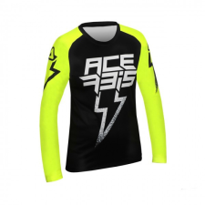Acerbis MX J-KID JERSEY 2024 - BLACK/WHITE motocross mez