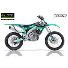 Acerbis teljes idomszett - KAWASAKI KXF 450 2018 – zöldeskék motorkerékpár idom