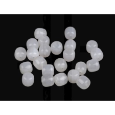  Achát fehér szintetikus ásvány kövek - 24 db/csomag dekorációs kellék