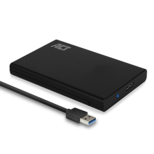 Act AC1215 USB3.2 2,5" Hard Drive Enclosure Screwless Design Black asztali számítógép kellék