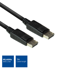 Act - AC3900 DisplayPort cable male - male 1m Black - AC3900 kábel és adapter