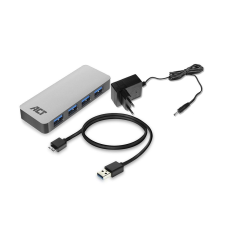Act AC6120 USB Hub 3.2 4 Ports Grey hub és switch