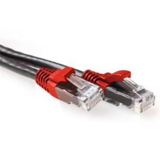Act ACT CAT6A U-UTP Patch Cable 2m Black/Red kábel és adapter