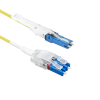 Act ACT Singlemode 9/125 OS2 Polarity Twist uniboot duplex fiber patch cable with CS - LC connectors 3m Yellow