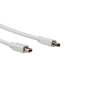 Act AK3960 Mini DisplayPort cable Male-Male 1,5m White kábel és adapter