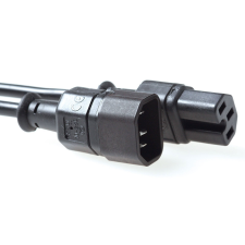Act AK5003 Fekete 2 M C14 csatlakozó C15 csatlakozó kábel és adapter