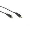 Act Audio connection cable 1x 3,5 mmm jack male to 1x 3.5mm stereo jack male 2,5m Black AK2036