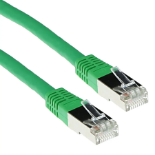 Act CAT5e F-UTP Patch Cable 3m Green IB7703 kábel és adapter