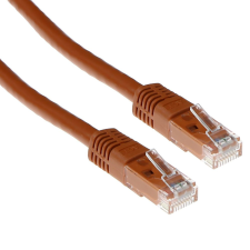 Act CAT5e U-UTP Patch Cable 1m Brown IB4601 kábel és adapter