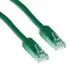 Act CAT6 U-UTP Patch Cable 0,25m Green  IB8752 kábel és adapter