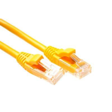 Act CAT6 U-UTP Patch Cable 1m Yellow IK8801 kábel és adapter