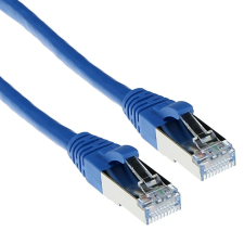 Act CAT6A S-FTP Patch Cable 10m Blue FB6610 kábel és adapter