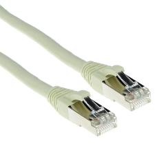 Act CAT6A S-FTP Patch Cable 1m Ivory FB6001 kábel és adapter