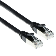 Act CAT6A S-FTP Patch Cable 2m Black FB7902 kábel és adapter