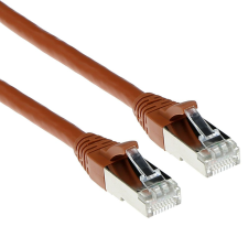 Act CAT6A S-FTP Patch Cable 3m Brown FB2203 kábel és adapter