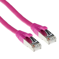 Act CAT6A S-FTP Patch Cable 3m Pink FB2403 kábel és adapter