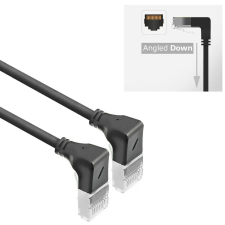 Act CAT6A U-FTP Patch Cable 0,5m Black DA5900 kábel és adapter