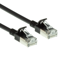 Act CAT6A U-FTP Patch Cable 2m Black DC7902 kábel és adapter