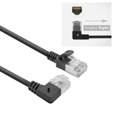 Act CAT6A U-FTP Patch Cable 3m Black DA2903 kábel és adapter