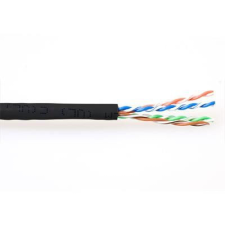 Act CAT6A U-UTP Installation cable 305m Black kábel és adapter