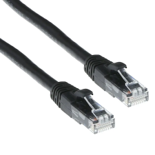 Act CAT6A U-UTP Patch Cable 10m Black IB2910 kábel és adapter