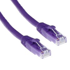 Act CAT6A U-UTP Patch Cable 10m Purple (IB2310) kábel és adapter