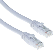 Act CAT6A U-UTP Patch Cable 1m White kábel és adapter