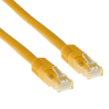 Act CAT6A U-UTP Patch Cable 1m Yellow (IB1901) kábel és adapter