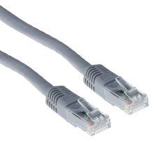 Act CAT6A U-UTP Patch Cable 2m Grey (IB1102) kábel és adapter