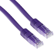 Act CAT6A U-UTP Patch Cable 3m Purple IB6603 kábel és adapter