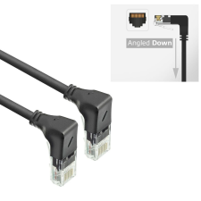 Act CAT6A U-UTP Patch Cable 5m Black DD5905 kábel és adapter