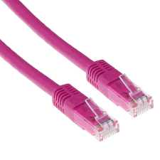 Act CAT6A U-UTP Patch Cable 5m Pink IB7305 kábel és adapter
