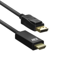 Act DisplayPort - HDMI adapter kábel 1,8m fekete (AC7550) (AC7550) kábel és adapter