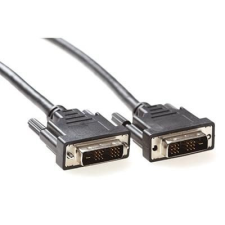Act DVI-D Single Link cable male to male 1,5m Black AK3824 kábel és adapter